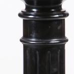 Zwart gepolitoerde zuil met cannelures ca 1875 Hollands No32, Antiek en Kunst, Ophalen of Verzenden