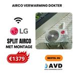 LG Dual Inverter Airconditioners -  Split Airco met Montage, Witgoed en Apparatuur, Airco's, Nieuw, Afstandsbediening, 100 m³ of groter