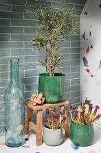 Mica Decorations Benson Bloempot - H32 x Ø37 cm - Metaal -, Tuin en Terras, Bloempotten, Verzenden, Nieuw