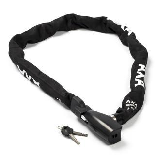 Kettingslot | AXA | 110 cm (Ø 8 mm, Click-in, Zwart), Fietsen en Brommers, Fietsaccessoires | Fietssloten, Nieuw, Verzenden