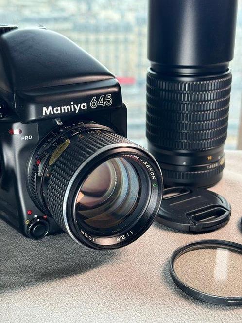 Mamiya 645 Pro + Mamiya-Sekor C 2,8/110mm | 120 / medium, Audio, Tv en Foto, Fotocamera's Analoog