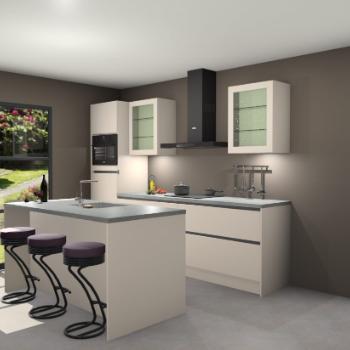 Kasjmier greeploze keuken Salou 85010, Huis en Inrichting, Keuken | Complete keukens, Verzenden