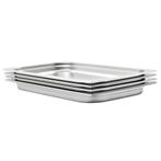 vidaXL Gastronormbakken 4 st GN 1/1 40 mm roestvrij staal, Huis en Inrichting, Verzenden, Nieuw