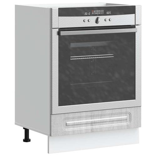 vidaXL Ovenkast Kalmar bewerkt hout grijs sonoma eiken, Huis en Inrichting, Keuken | Keukenelementen, Grijs, Nieuw, Verzenden