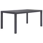 vidaXL Tuintafel 150x90x72 cm rattan-look kunststof bruin, Verzenden, Nieuw, Kunststof