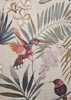Vintage aquarelstof met kolibries - 600x140cm - Realistisch