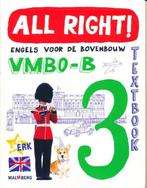 All Right! versie 2 Textbook 3 VMBO-B, Verzenden, Nieuw