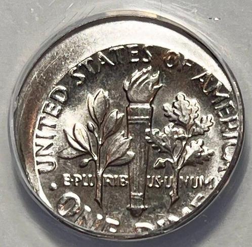 Verenigde Staten. 10 Cents 1980-P 15% OFF-CENTER Roosevelt, Postzegels en Munten, Munten | Europa | Niet-Euromunten