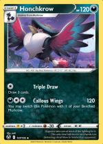 Honchkrow 107/195 Reverse Holo Silver Tempest, Hobby en Vrije tijd, Verzamelkaartspellen | Pokémon, Losse kaart, Nieuw, Foil, Ophalen of Verzenden