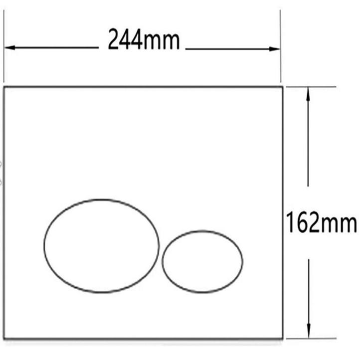 Drukplaat Wiesbaden X32 Metal Voor Inbouwreservoir, Doe-het-zelf en Verbouw, Sanitair, Ophalen of Verzenden