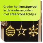 Kerstverlichting Raam Kerstbal + Sneeuwvlok + Kerstster -, Diversen, Kerst, Verzenden, Nieuw