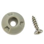 Perfix receiver schroefbaar grijs drukknoop 10 stuks, Ophalen of Verzenden, Nieuw