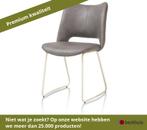 XOOON Kodi eetkamerstoel stof Pala/metaal - Wit, Huis en Inrichting, Stoelen, Ophalen of Verzenden, Nieuw, Overige materialen