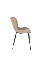 Eetkamerstoel - Adele - Taupe - Rib - House of Rebels, Huis en Inrichting, Stoelen, Verzenden, Nieuw