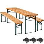 Biertafelset Sissi, 3-delig, inklapbaar - bruin, Huis en Inrichting, Stoelen, Verzenden, Nieuw