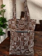 Shopper tas met Afrikaanse print - Bruine X Bogolan - Herbru, Ophalen of Verzenden, Nieuw