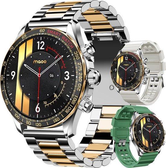 2dekans | Maoo Titan AMOLED Smartwatch Heren - Special, Sport en Fitness, Hartslagmeters, Zo goed als nieuw, Ophalen of Verzenden