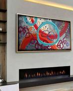 Ksavera - Abstract A1390 - painting on XXL canvas 210cm, Antiek en Kunst