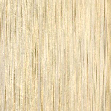 Deurgordijn draad draadgordijn draadjesgordijn 90x200 BEIGE, Huis en Inrichting, Stoffering | Gordijnen en Lamellen, Nieuw