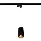 1-fase langwerpige hanglamp 14CM Tulip Zwart/ Goud GU10, Ophalen of Verzenden, Nieuw, Metaal of Aluminium