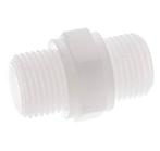 Dubbele Nippel G1/2 Polypropyleen (PP) 10bar FDA 27mm Hex, Verzenden, Nieuw