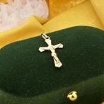 Gouden hanger van een kruis met corpus. (Hanger of bedel), Ophalen of Verzenden, Gebruikt, Goud, Overige merken