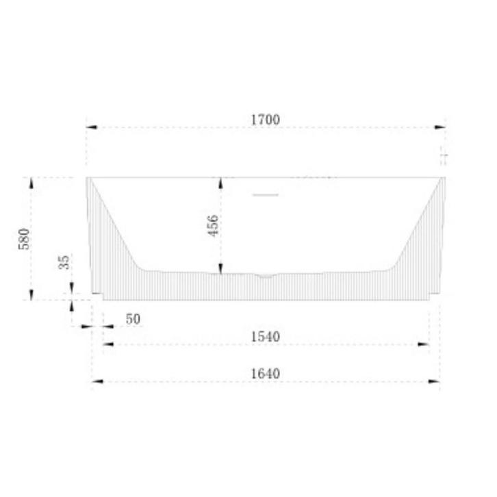 Vrijstaand Ligbad Arcqua Costilla 170x80 Acryl Glans Wit, Doe-het-zelf en Verbouw, Sanitair, Bad, Nieuw, Ophalen of Verzenden