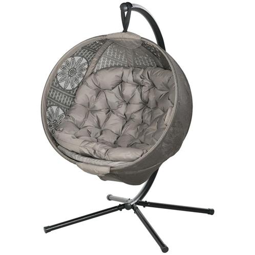 TRUUSK Hangstoel Hangschommel Met Zitkussen Opvouwbare Zitma, Tuin en Terras, Hangmatten, Nieuw, Verzenden
