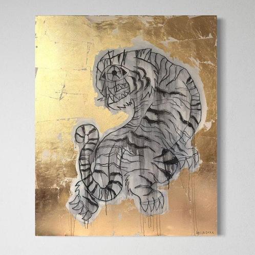 Belle Doxx - Gold, Antiek en Kunst, Kunst | Schilderijen | Modern
