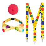 Accessoireset Clown 3-Delig, Kleding | Dames, Ophalen of Verzenden, Nieuw