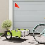 vidaXL Fietstrailer oxford stof en ijzer groen, Fietsen en Brommers, Verzenden, Nieuw