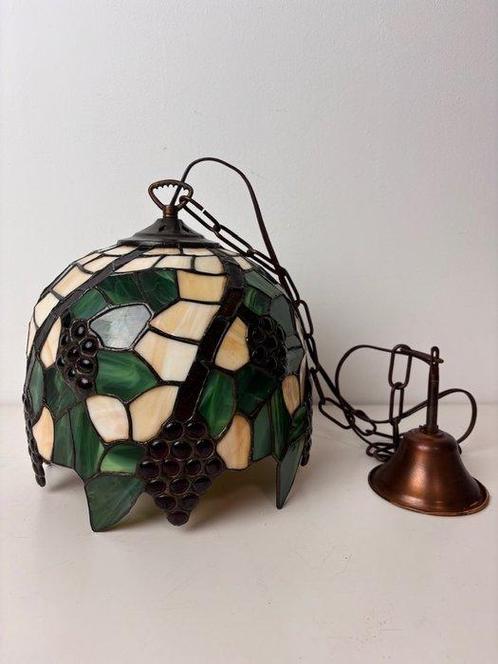 Art Deco stijl Tiffany stijl hanglamp - Lamp - druiven -, Antiek en Kunst, Curiosa en Brocante