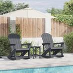 vidaXL Tuin Lounge Set 3 pcs Lichtgrijs Standaard 38 x 38 x, Tuin en Terras, Verzenden, Nieuw, Loungeset