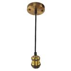 LED Plafondlamp - Industrieel - Goud- E27, Huis en Inrichting, Lampen | Hanglampen, Ophalen of Verzenden, Nieuw, Metaal