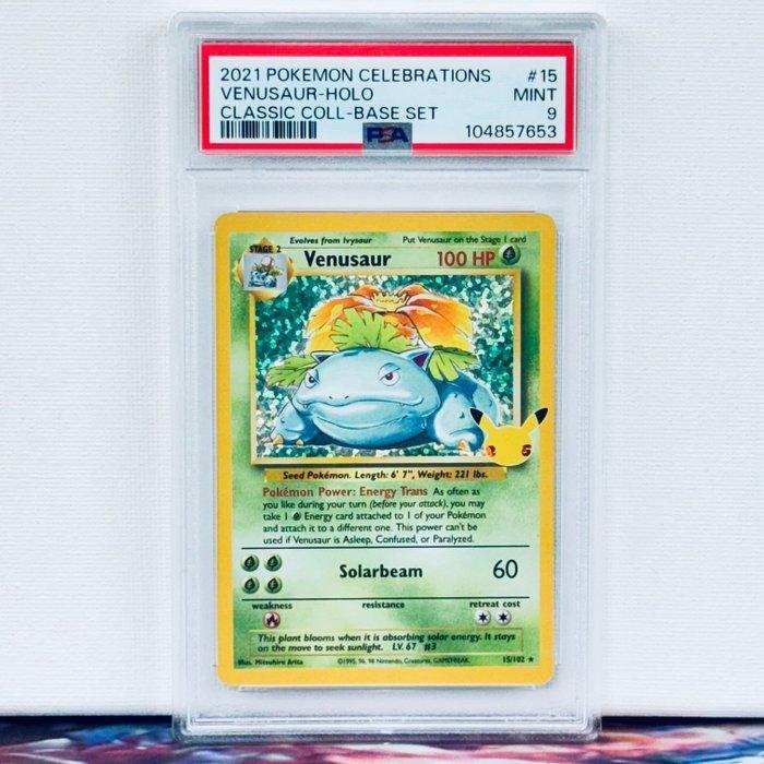 Pokémon - 1 Graded card - Venusaur 15/102 Foil - PSA 9 -, Hobby en Vrije tijd, Verzamelkaartspellen | Pokémon