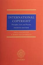 International Copyright |  NIEUW | Goldstein, Paul (Of Couns, Ophalen of Verzenden, Nieuw, Goldstein, Paul (Of Counsel / Hugenholtz, P. Bernt (Professor Of Intellectual Pr