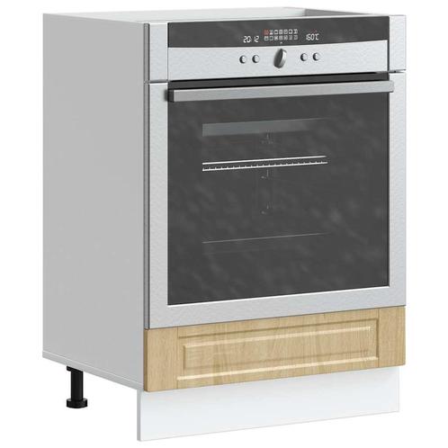 vidaXL Ovenkast Porto bewerkt hout sonoma eikenkleurig, Huis en Inrichting, Keuken | Keukenelementen, Bruin, Nieuw, Verzenden