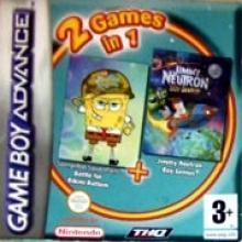 2 Games in 1 SpongeBob SquarePants + Jimmy Neutron BoyGenius, Spelcomputers en Games, Games | Nintendo Game Boy, Gebruikt, Ophalen of Verzenden