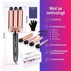 RAVEG Keramische krultangset Roze/ zwart, Ophalen of Verzenden, Zo goed als nieuw