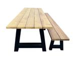 Iroko tuintafel op maat – massief hout, snel geleverd, Tuin en Terras, Nieuw, Hout