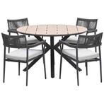 Garden Impressions Tineo tuinset 5-delig - Tulli tuintafel, Verzenden, Nieuw