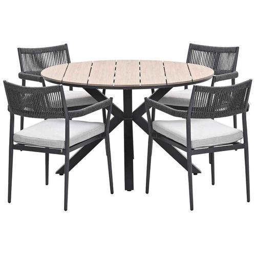 Garden Impressions Tineo tuinset 5-delig - Tulli tuintafel, Tuin en Terras, Tuinsets en Loungesets, Verzenden