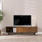 50% Korting: Tv-meubel Ray rustiek eiken 180 cm, Ophalen, Zo goed als nieuw, Industrieel, Scandinavisch, Modern