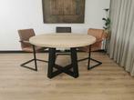 Ronde tafel van Massief eiken 120, 130, 140 GRATIS BEZORGD, Huis en Inrichting, Tafels | Eettafels, Overige houtsoorten, Rond