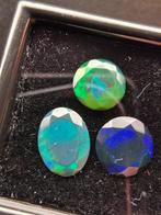 2.34 tcw Zwarte Opal Faceted- 0.47 g, Verzamelen, Mineralen en Fossielen