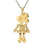 Gouden vintage Minnie Mouse hanger 18 krt, Ophalen of Verzenden, Nieuw
