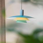 Vintage Deense hanglamp, Huis en Inrichting, Lampen | Hanglampen, Gebruikt, Metaal, Mid century 