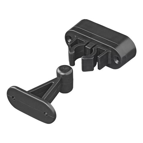 ProPlus Deurvanger met flexibele klem - zwart - 2-delig -..., Doe-het-zelf en Verbouw, Hang- en Sluitwerk, Nieuw, Ophalen of Verzenden