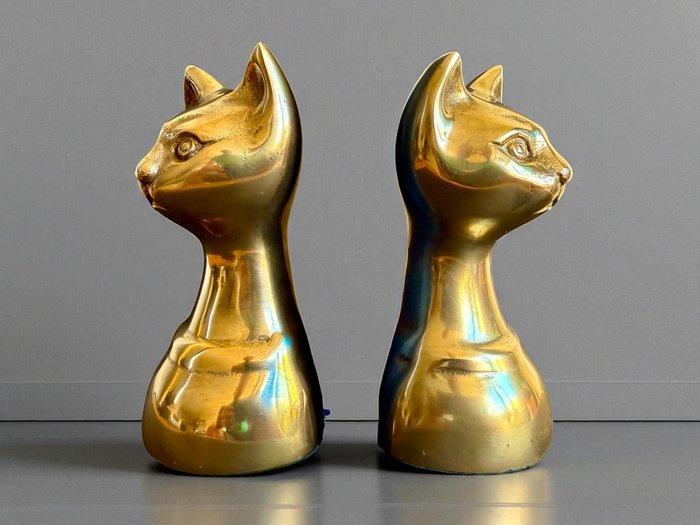 Bookstand cats - H15cm/1,35Kg - Beeldje - 1920s Art Deco -, Antiek en Kunst, Curiosa en Brocante