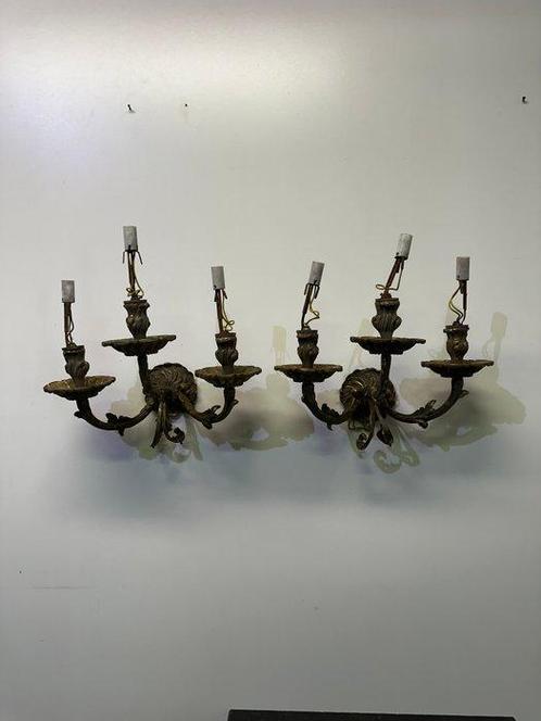 Wandkandelaar (2) - Stile Luigi XV - Brons, Antiek en Kunst, Antiek | Overige Antiek